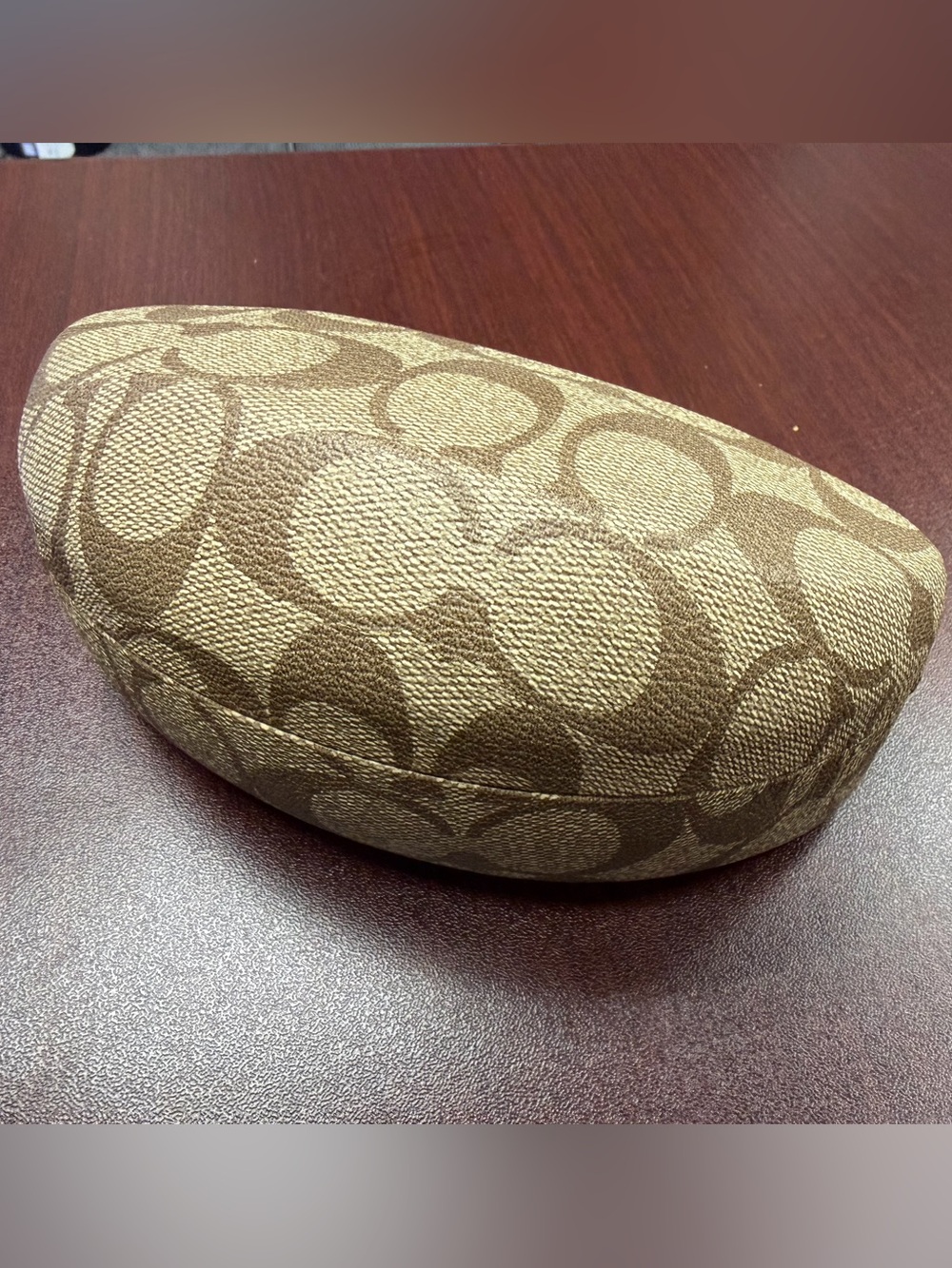 COACH Clamshell Hard Sunglasses Case Signature C Canvas